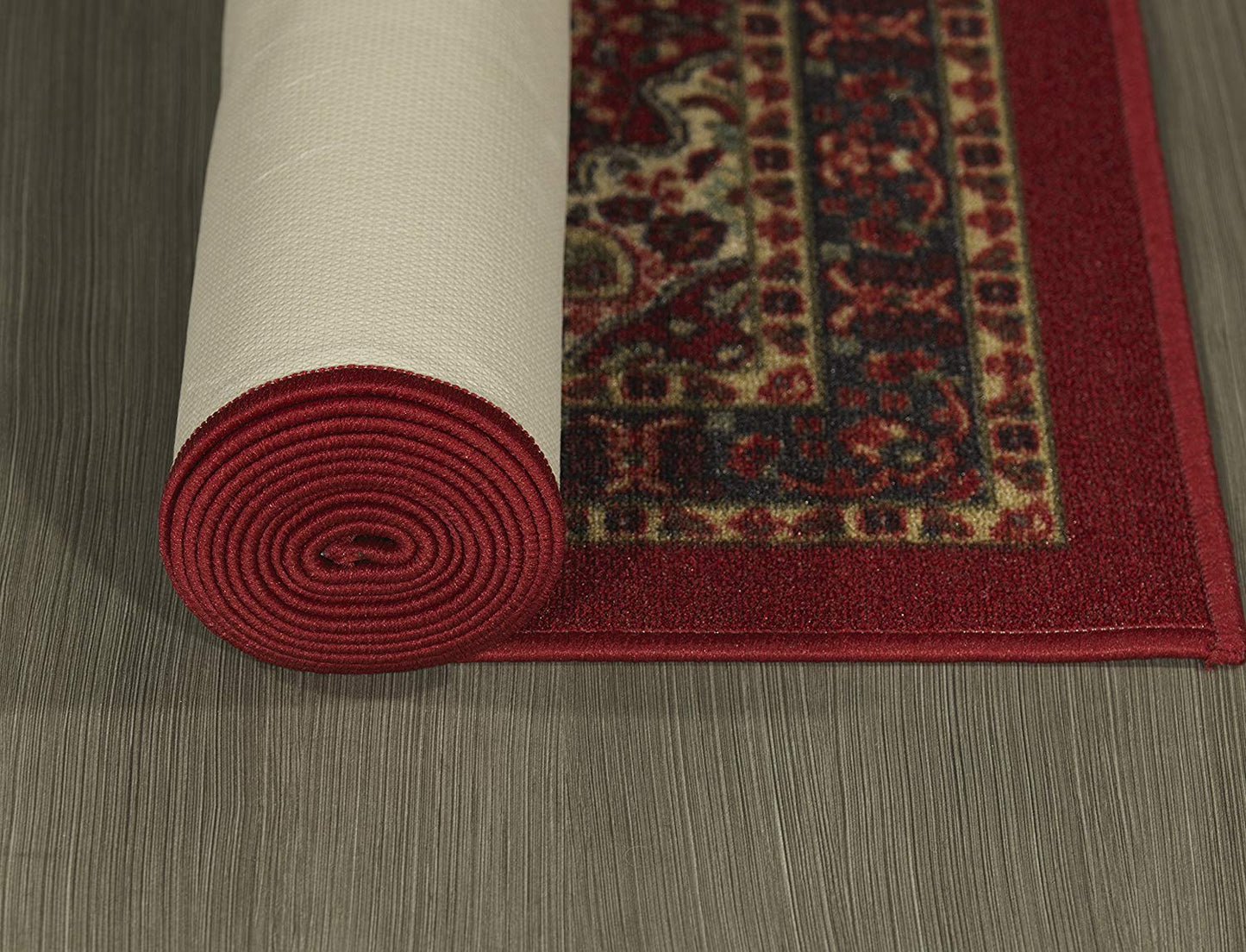 Persian Oriental Design Red Non-Skid Area Rugs