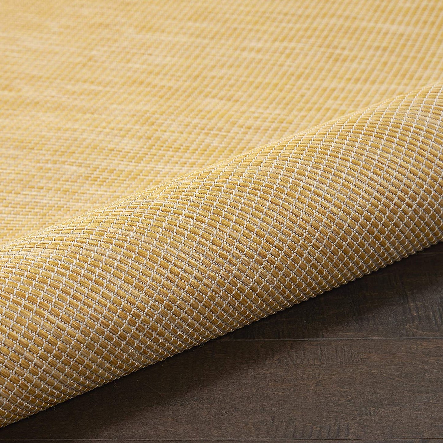 Positano Flat-Weave Indoor/Outdoor Yellow Area Rug
