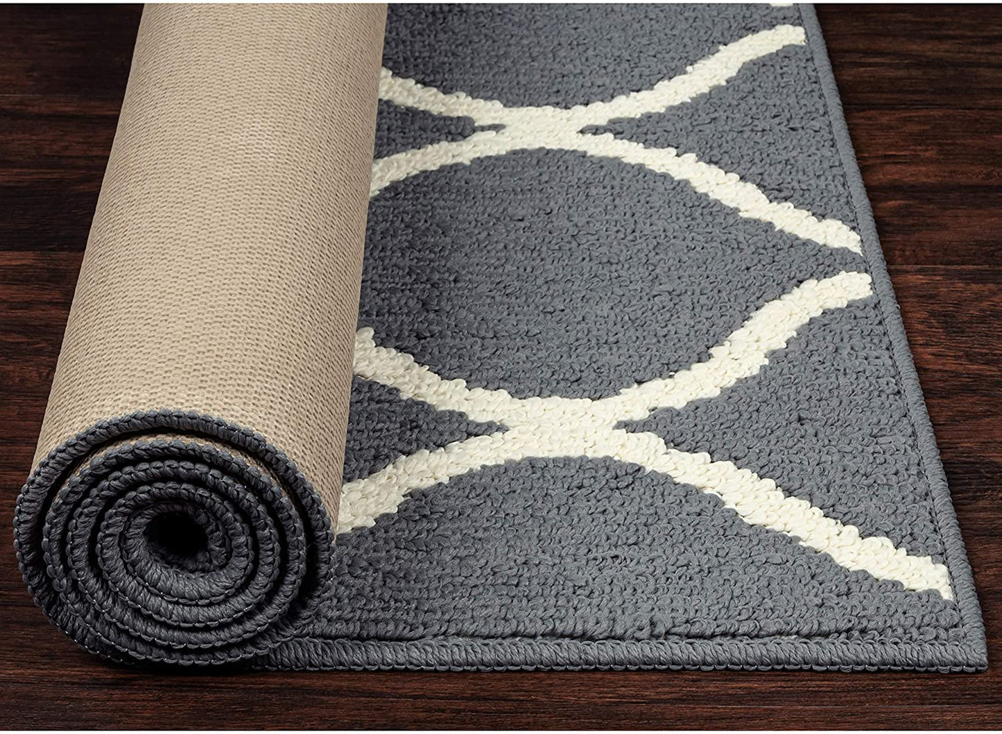 Maples Rugs Rebecca Contemporary Area Rugs Grey/White