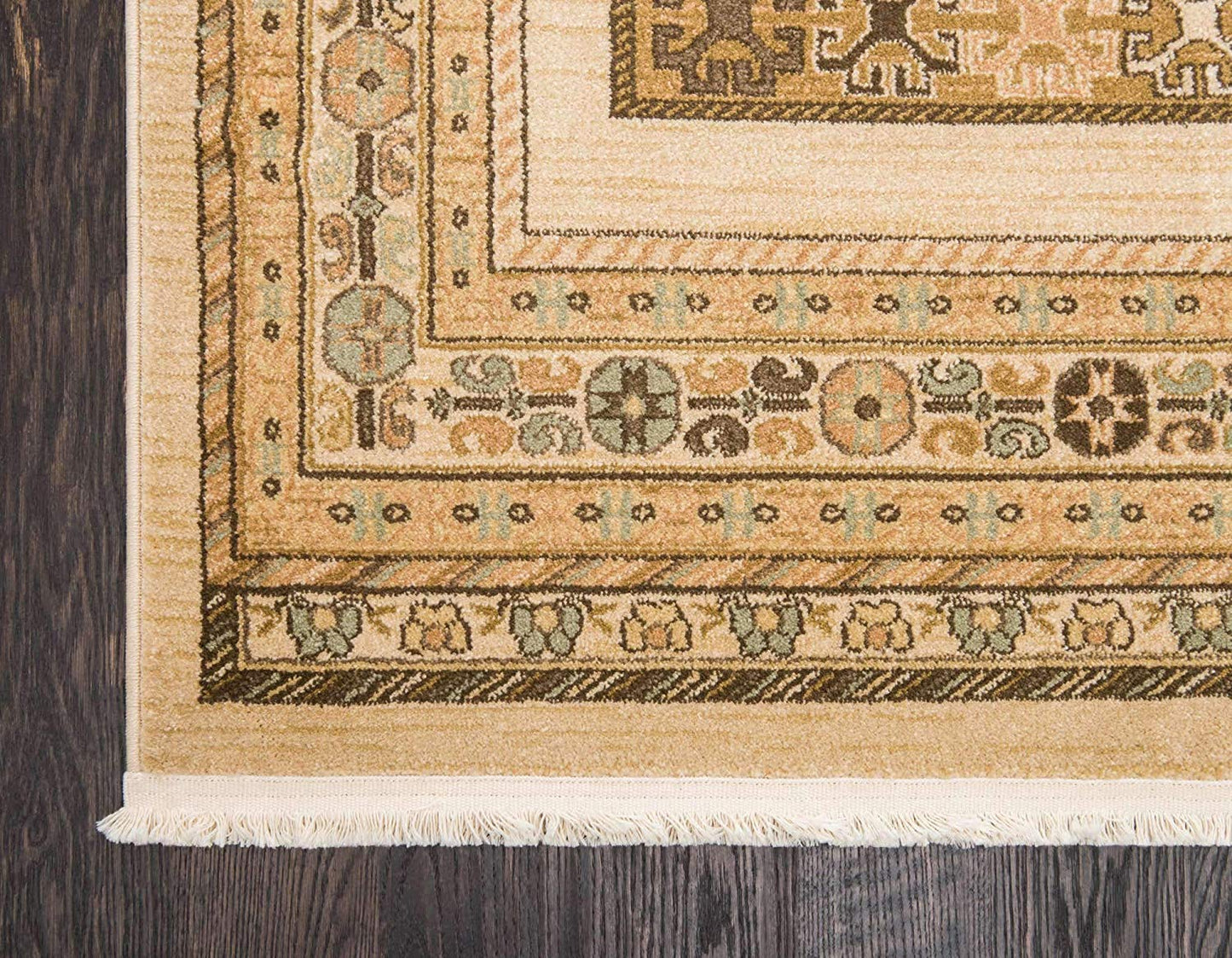 Tribal Pattern Beige Soft Area Rug