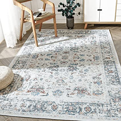 Brick Red Vintage Persian Traditional Area Rug