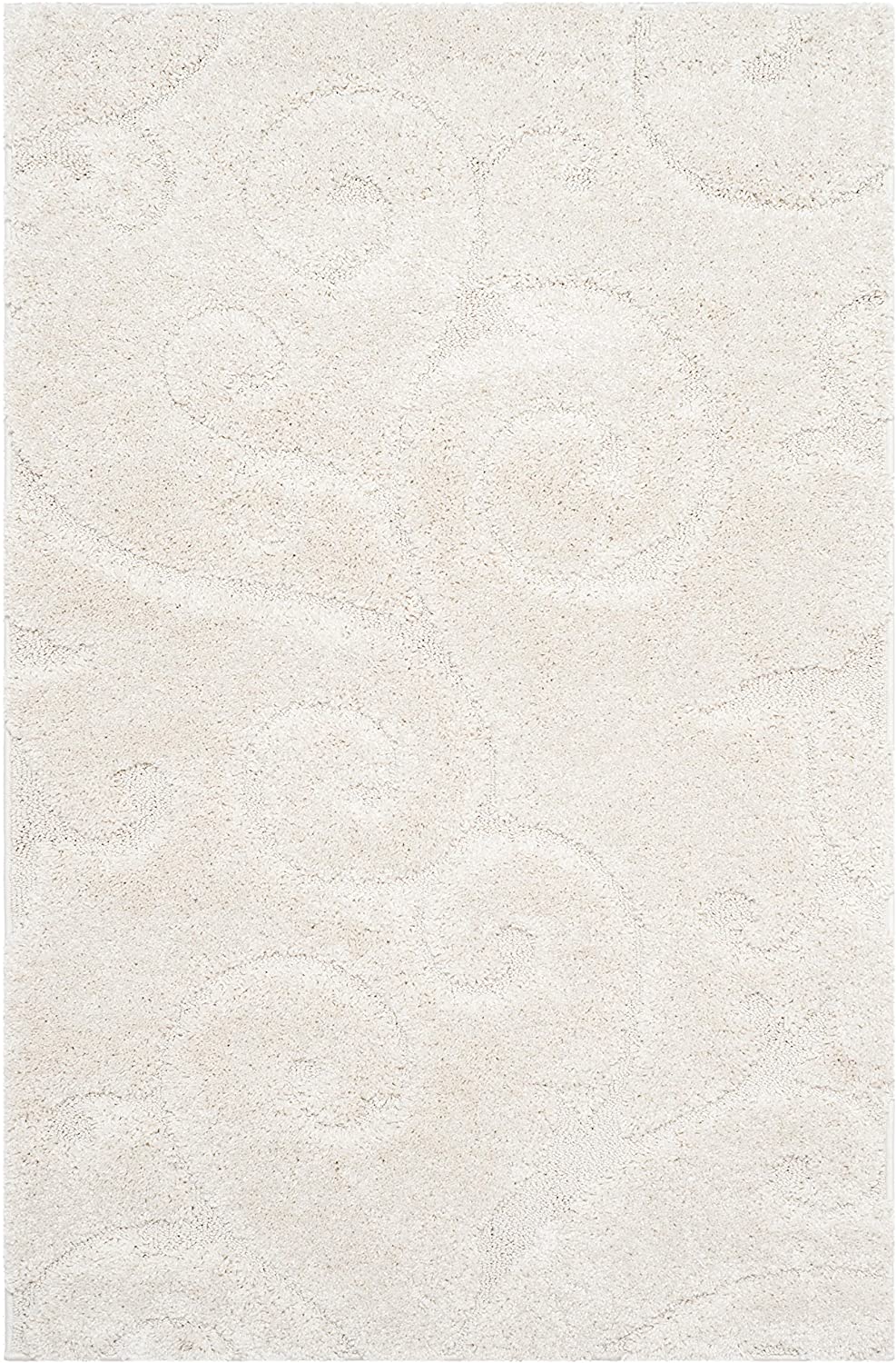 Premium Swirl Thick Plush Cream/Cream Soft Area Shag Rug