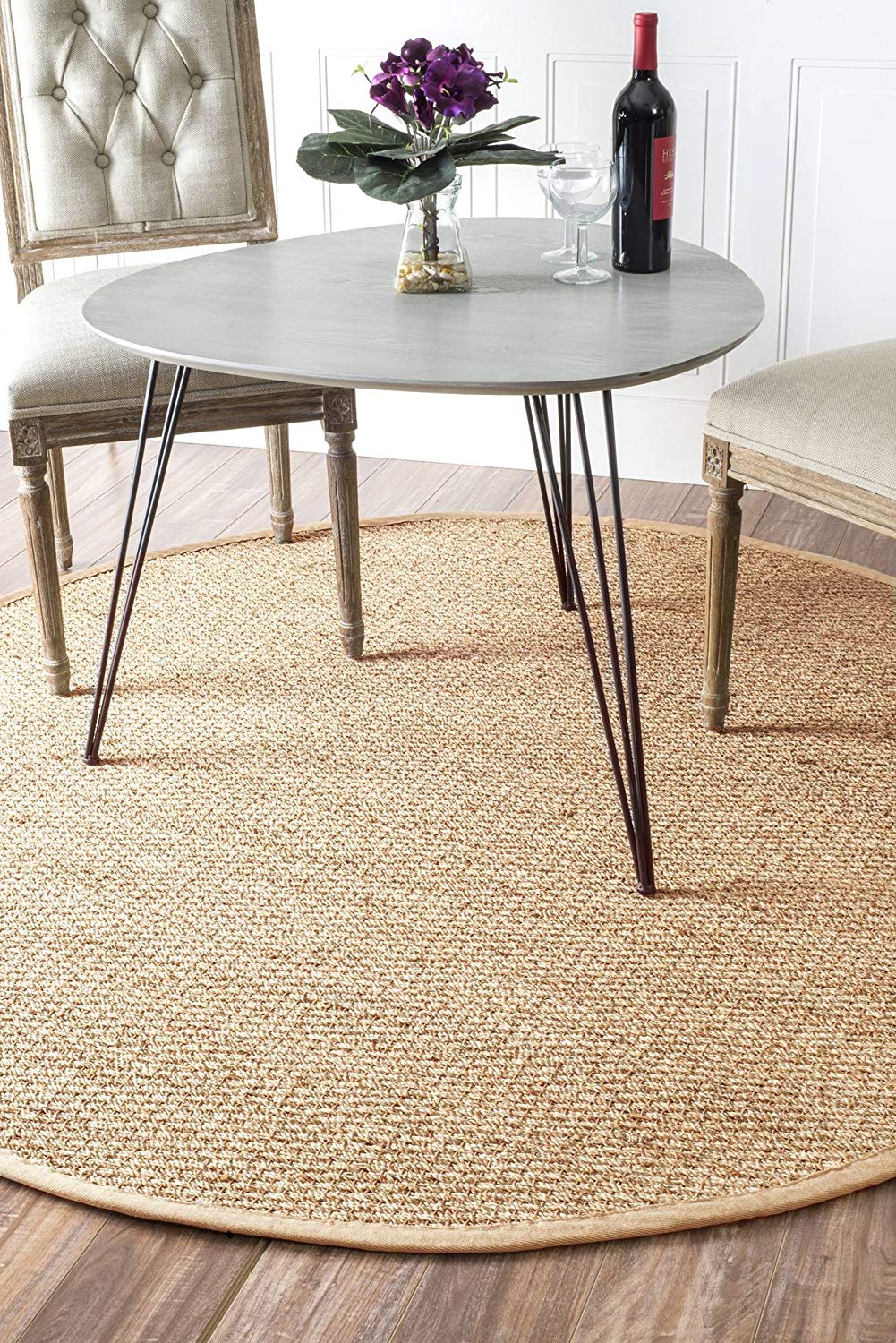 Premium Seagrass Natural Beige Area Rug