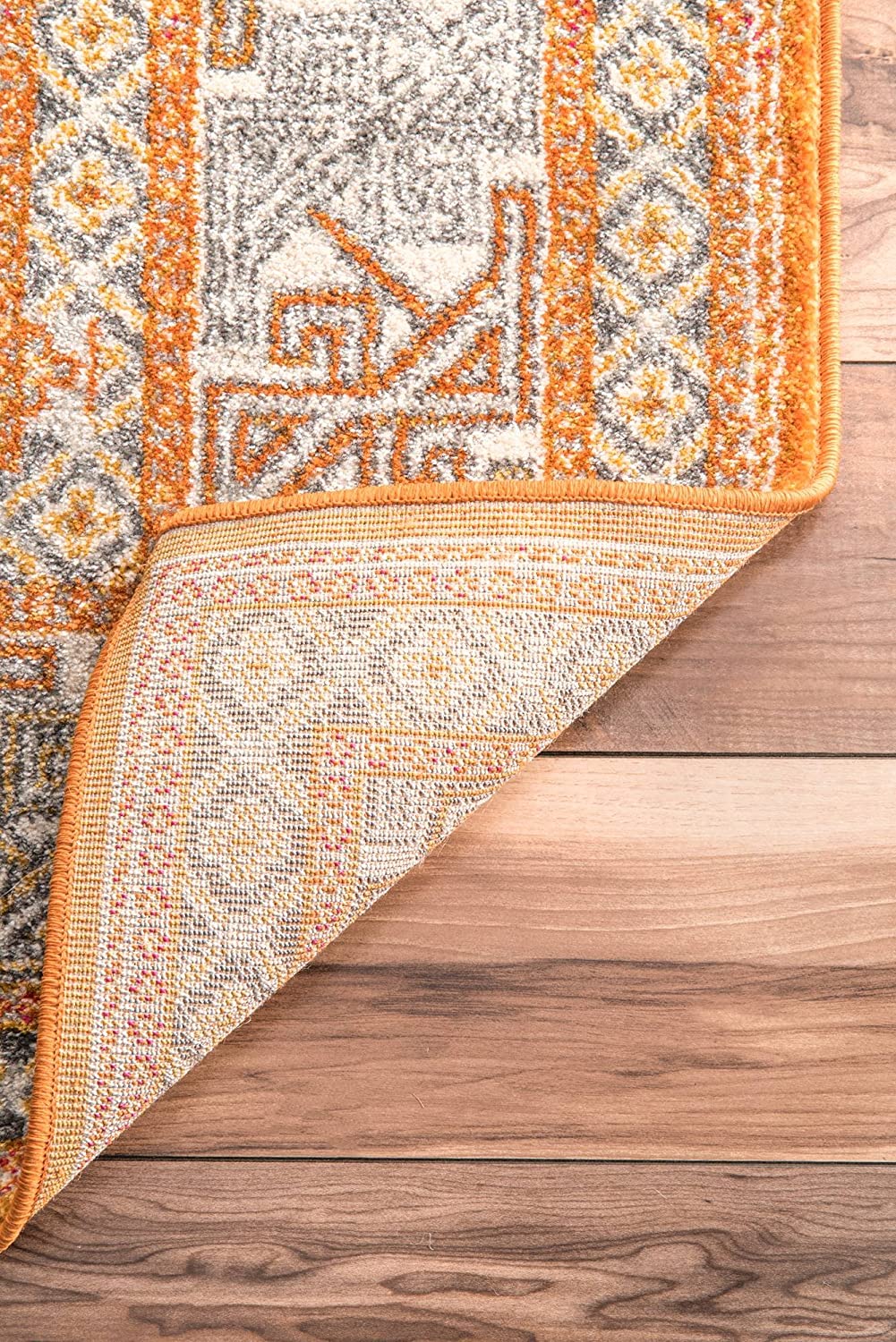 Muted Yellow Bohemian Pattern Soft Area Rugs