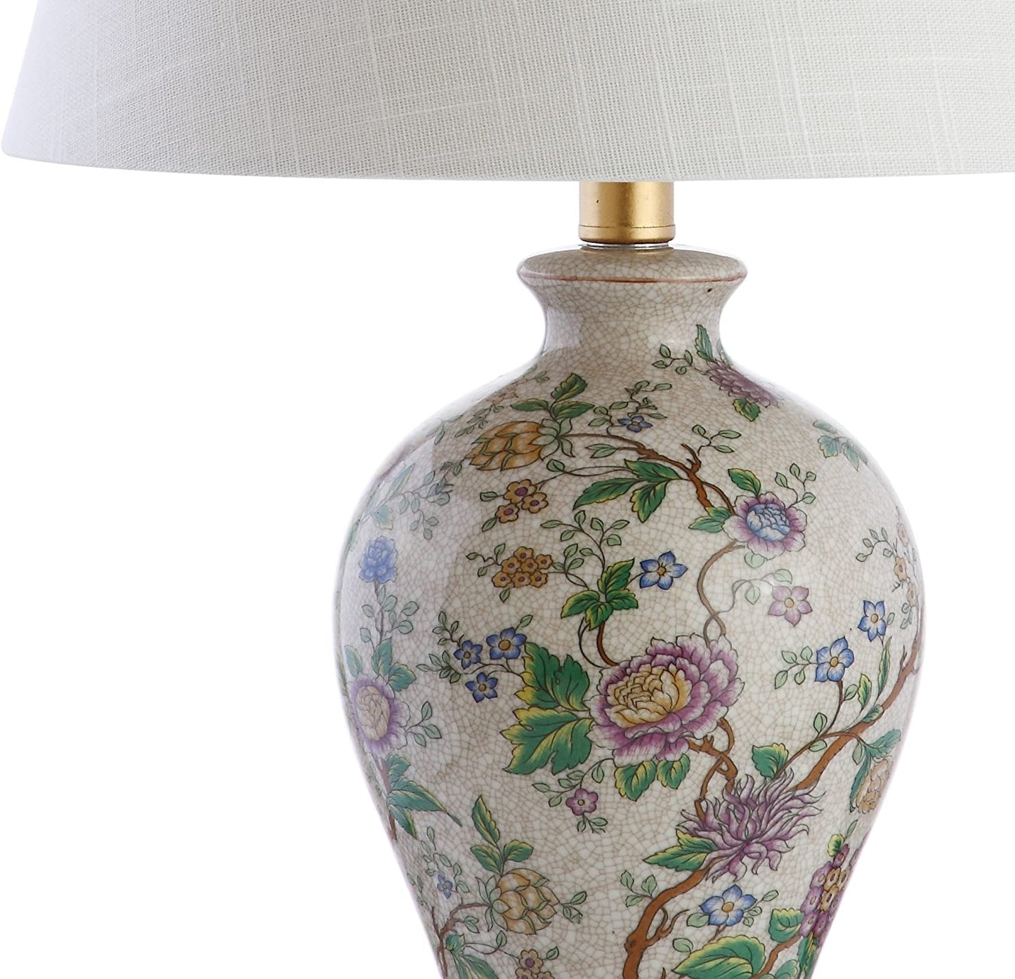 Collins 24" Glass LED Lamp Blue/White