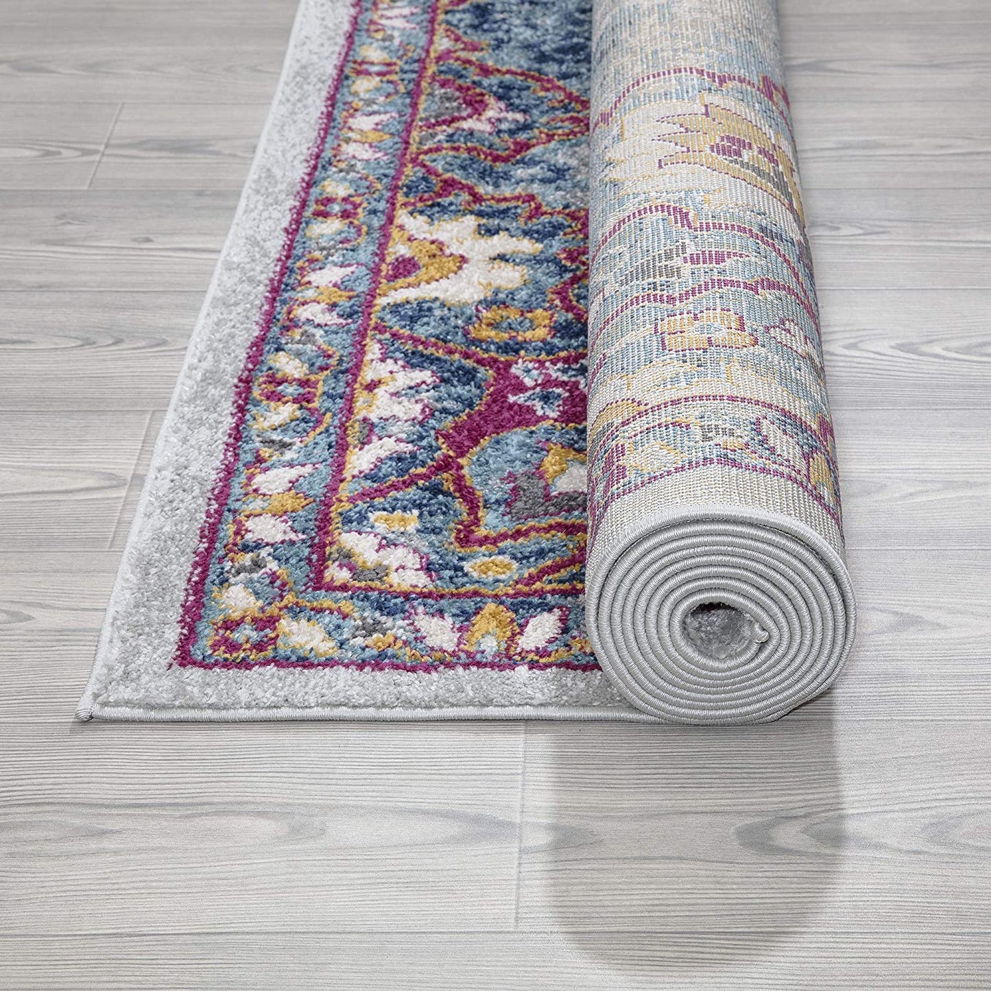 Rixos Medallion Vintage Area Rug, Blue