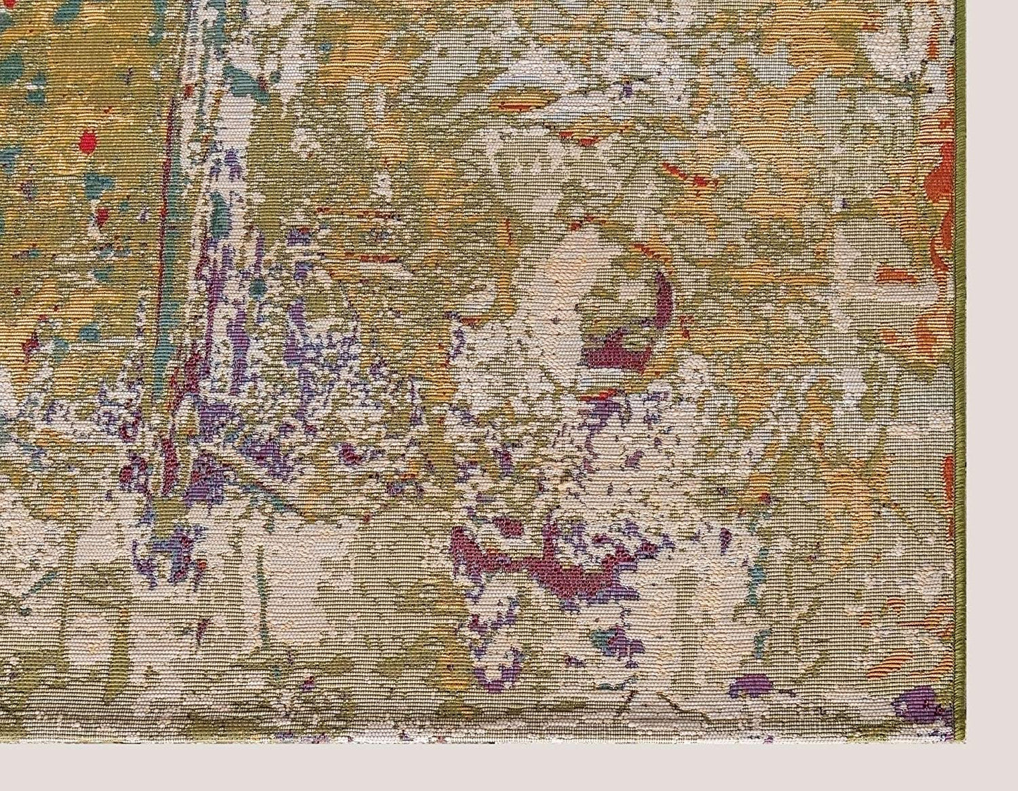 Outdoor Modern Collection Rustic Colorful Abstract Transitional Flatweave Multi Area Rug