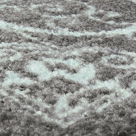 Pelham 2-Piece Non Slip Machine Washable Traditional Vintage Throw and Runner Floor Carpet, 17"x24" + 17"x48", Blue/Grey