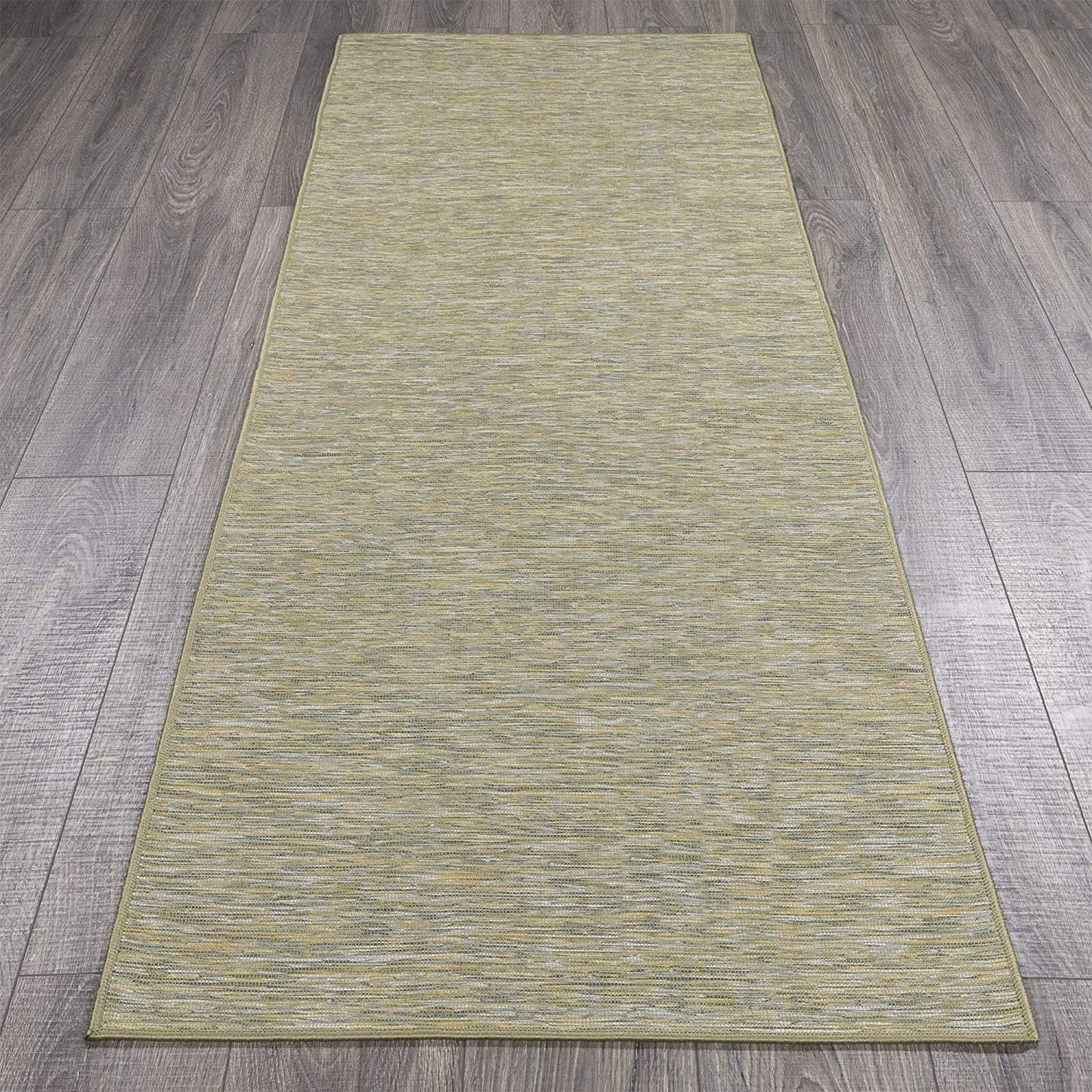 Sundance Collection Reversible Indoor & Outdoor Solid Design Runner Rug, Green