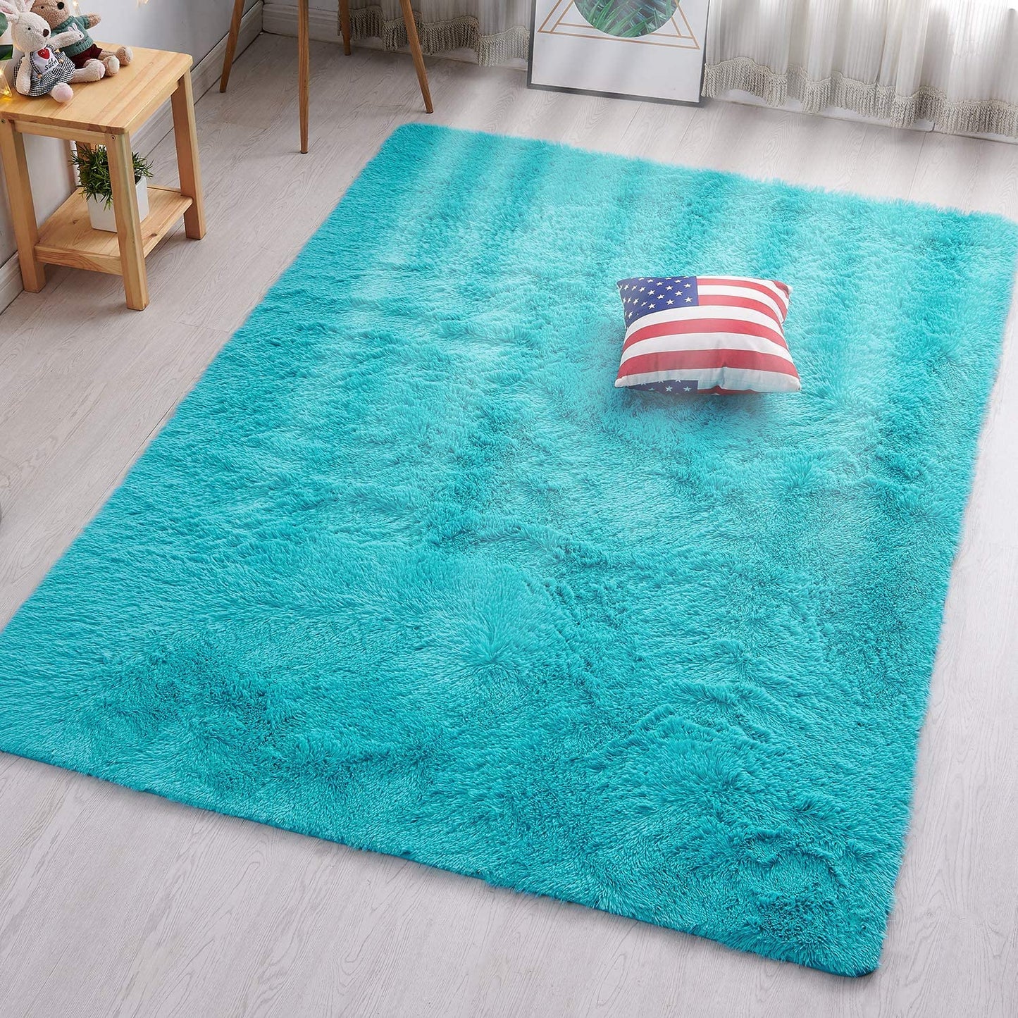 Velvet Indoor Fluffy Extra Comfy Soft Shag Area Rug