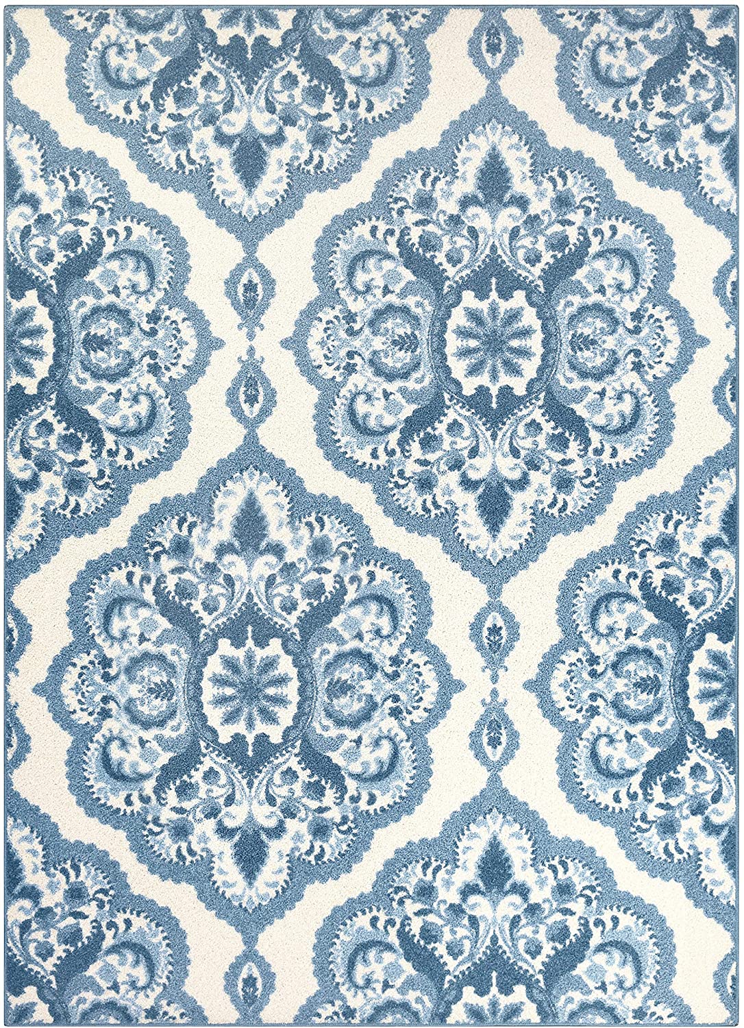 Maples Rugs Vivian Medallion Kitchen Rugs Non Skid Blue
