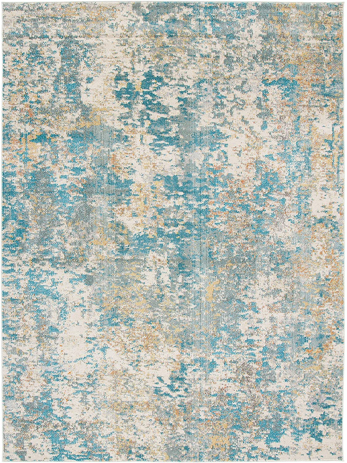 Safavieh Modern Abstract Teal / Gold
