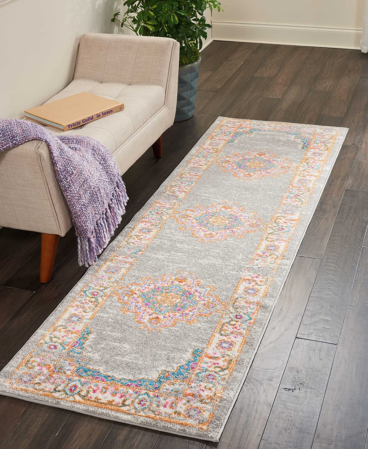 Passion Traditional Area Rug, GREY