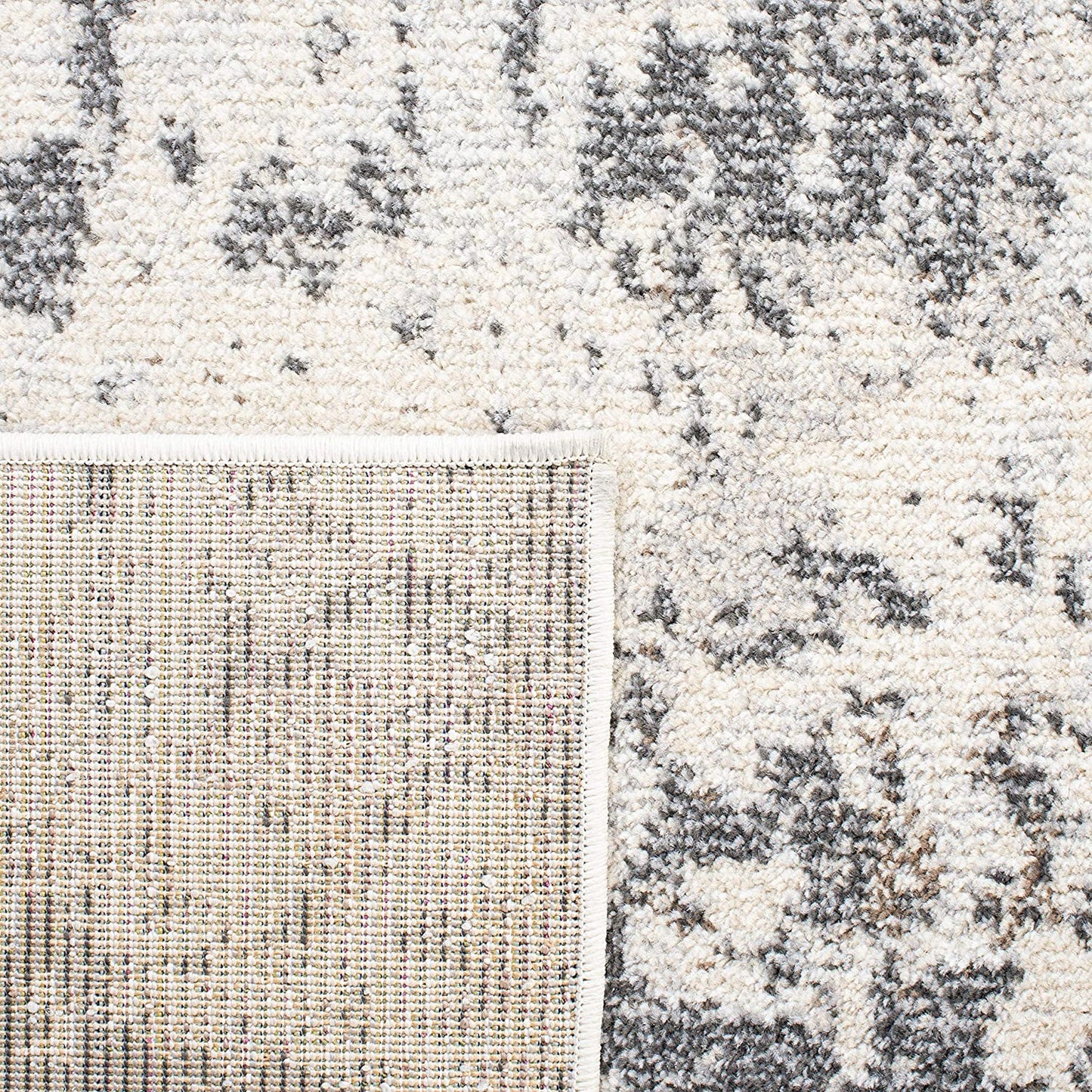 Safavieh Madison Collection  Modern Abstract Grey / Ivory