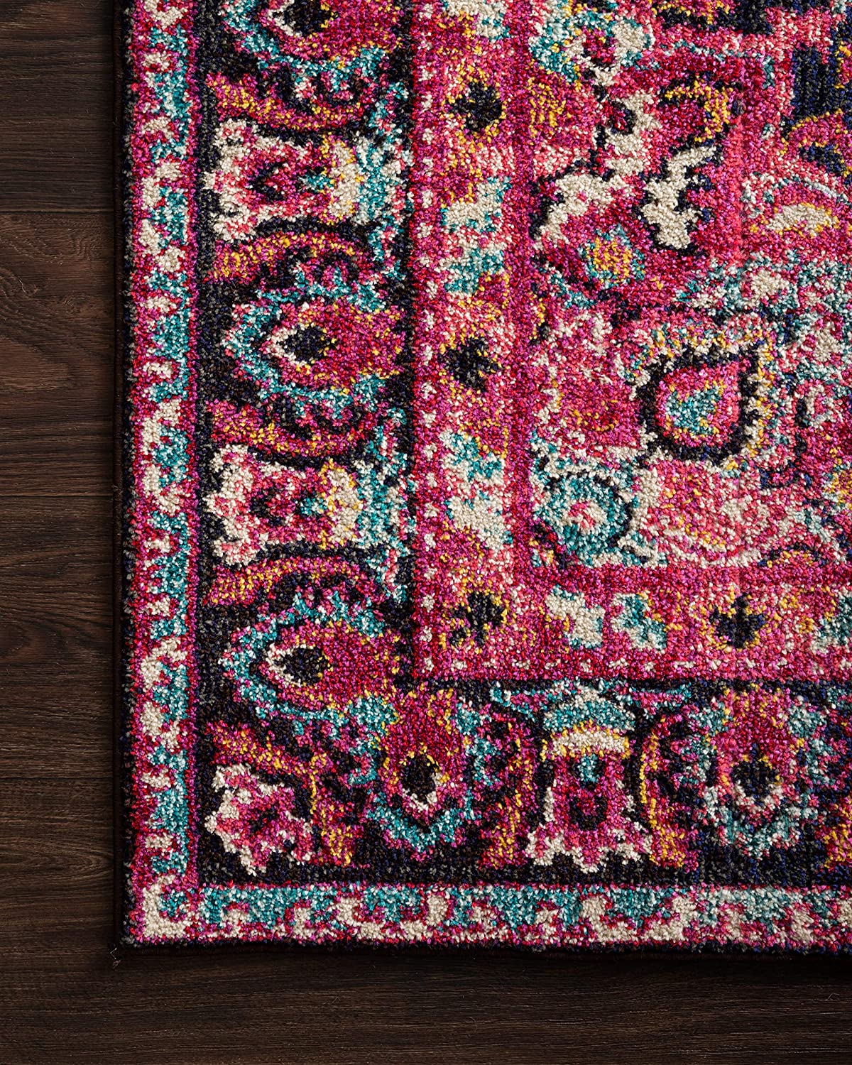 NADIA Soft Area Rug MIDNIGHT/PINK