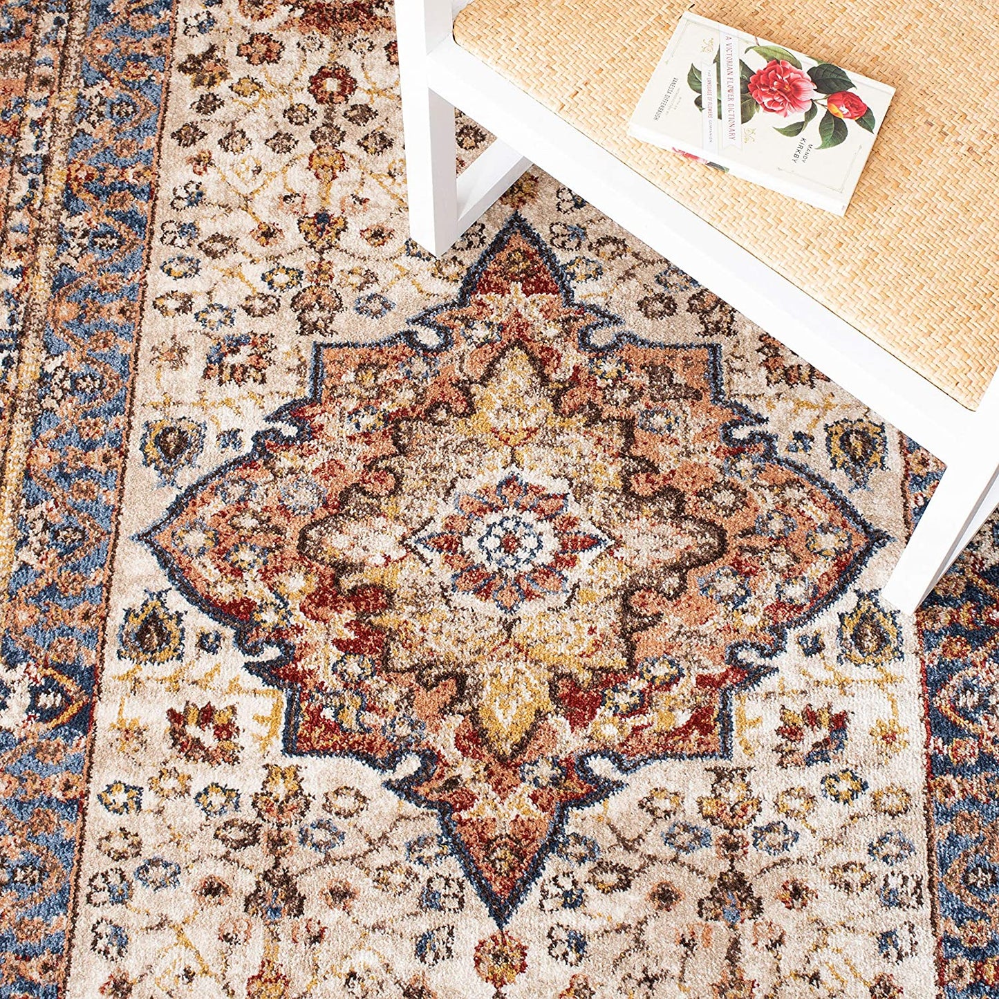 Safavieh Collection Ivory / Rust nomaan