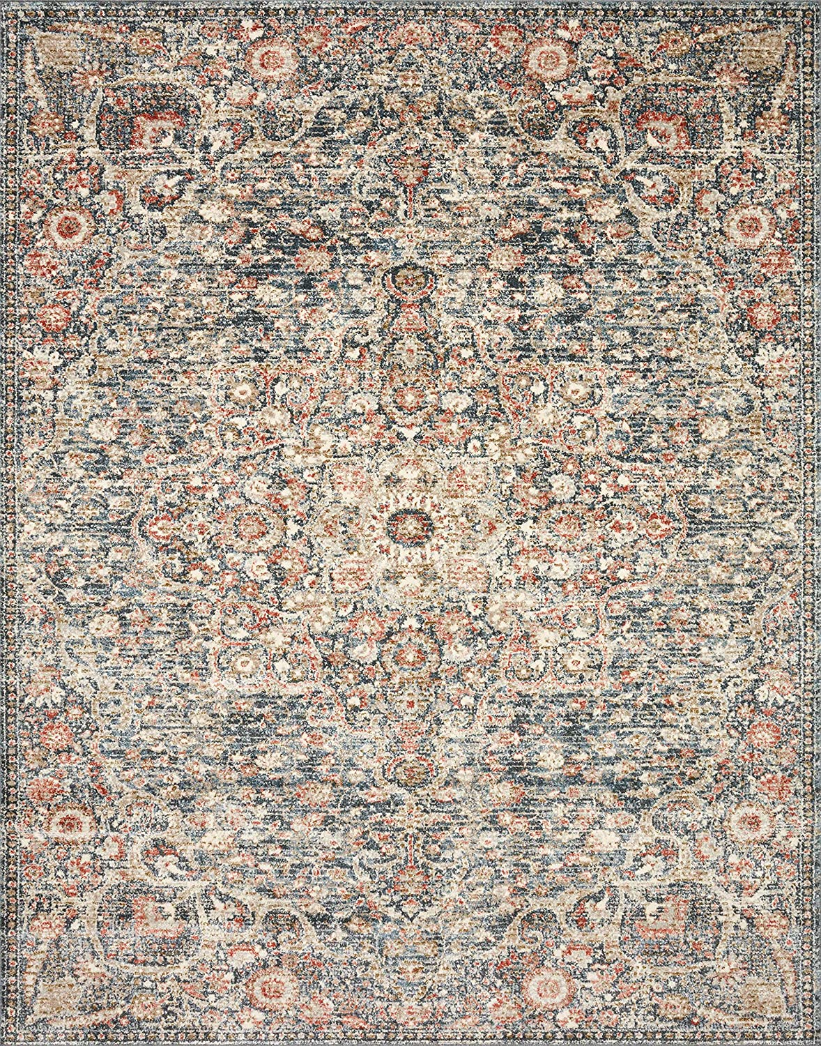 Saban Rust Traditional Soft Area Rug