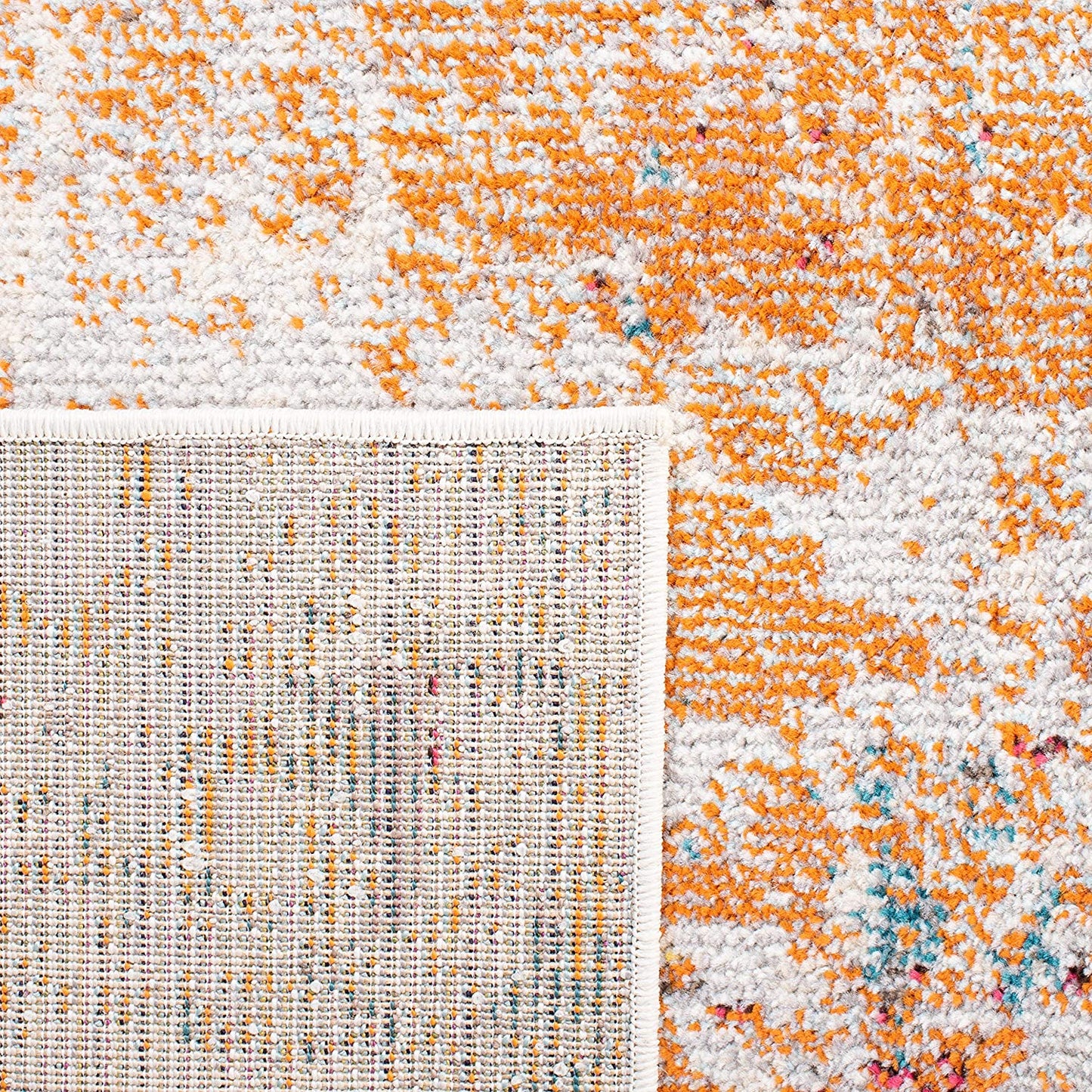 Safavieh Madison Collection Modern Abstract Ivory / Orange