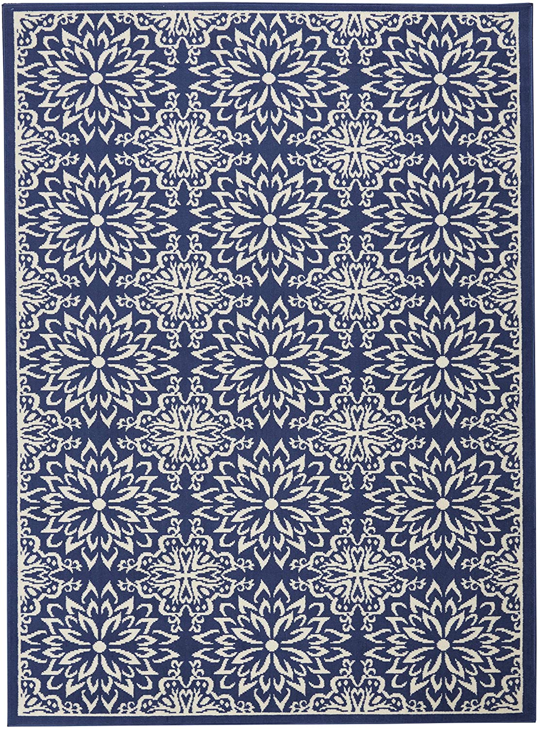Navy Ivory Transitional Area Rug