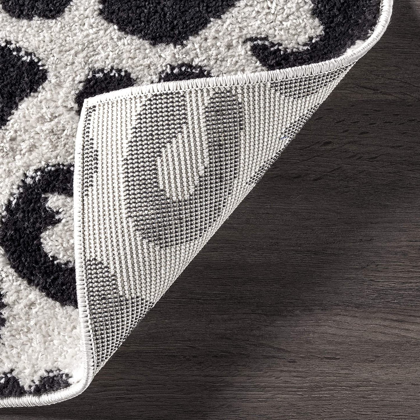 Print Leopard Dark Grey Soft Area Rug