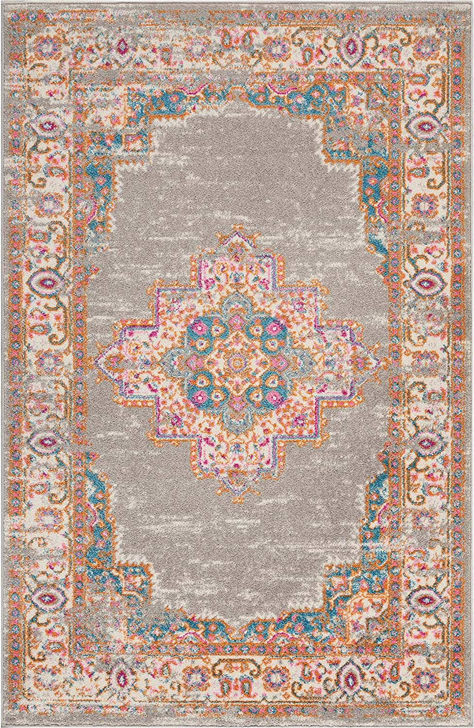 Passion Traditional Area Rug, GREY