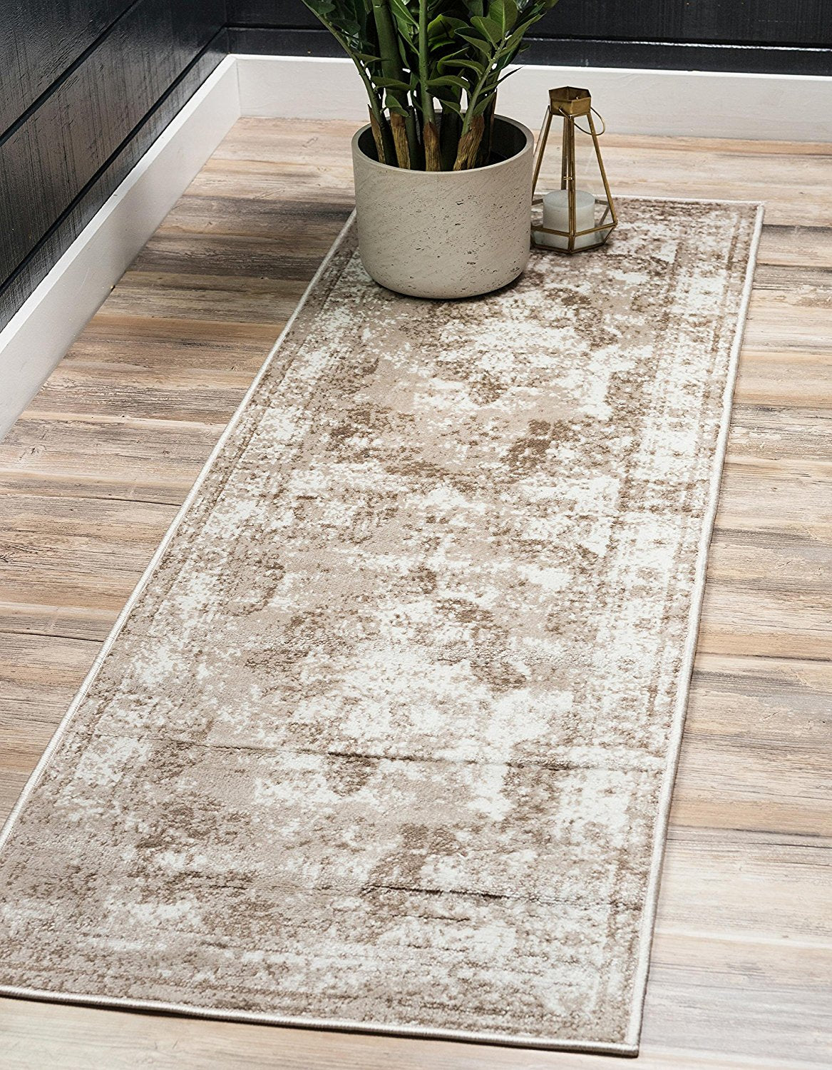 Vintage Distressed Beige Soft Area Rugs