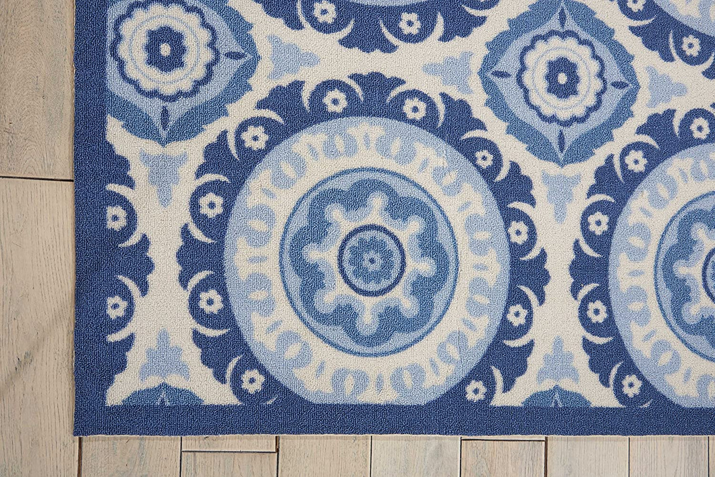 Nourison Navy Rectangle Area Rug,