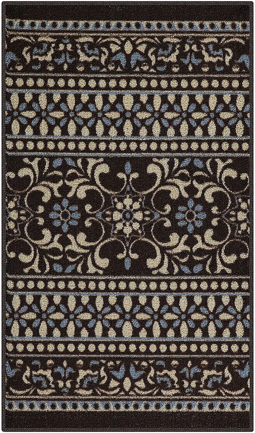 Maples Rugs Zoe Runner Rug Non Slip Hallway Brown