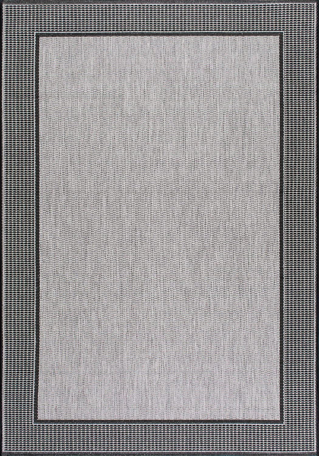 nuLOOM Leila Bordered Indoor/Outdoor Area Rug, 7' 6" x 10' 9", Grey