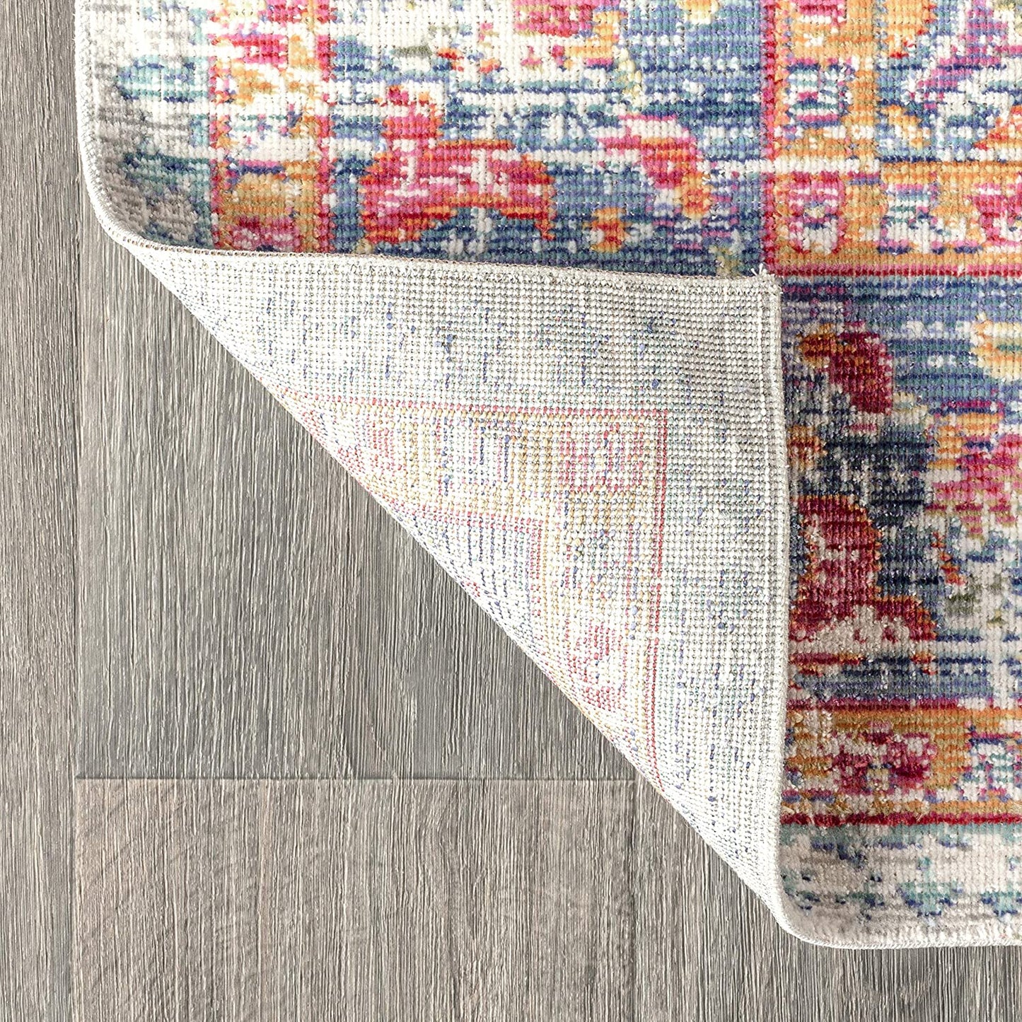 Kilia Medallion Fuschia/Mustard/Indigo Soft Area Rug