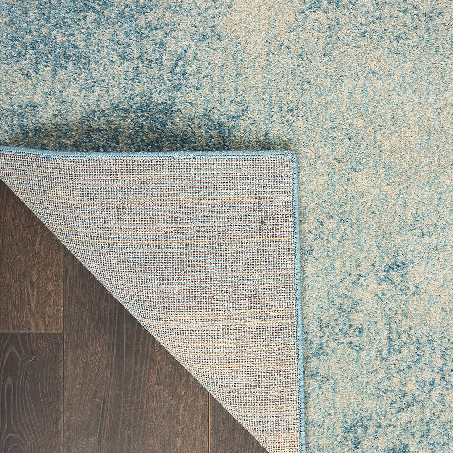 Modern Abstract, Navy/Light Blue,