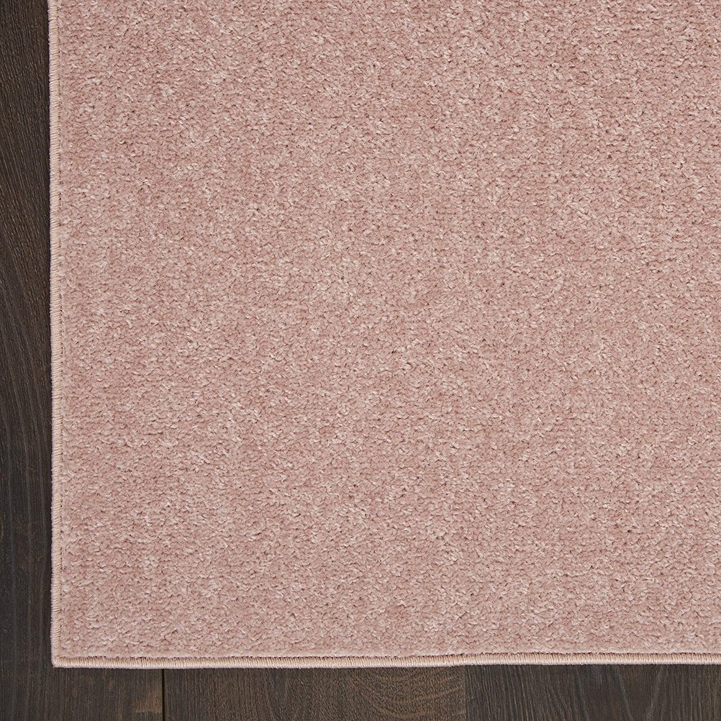 Solid Contemporary Pink Indoor/Outdoor Area Rug