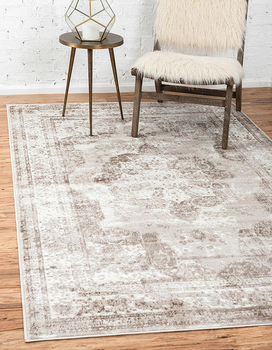 Vintage Distressed Beige Soft Area Rugs