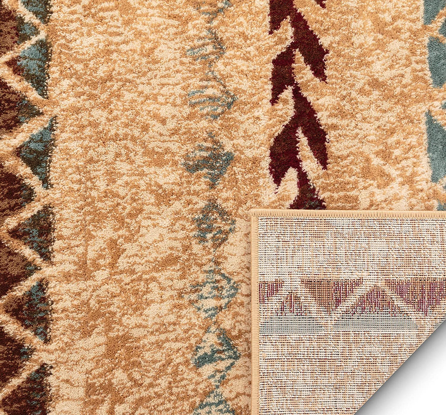 Moroccan Stripes Area Rug Ivory Multicolor