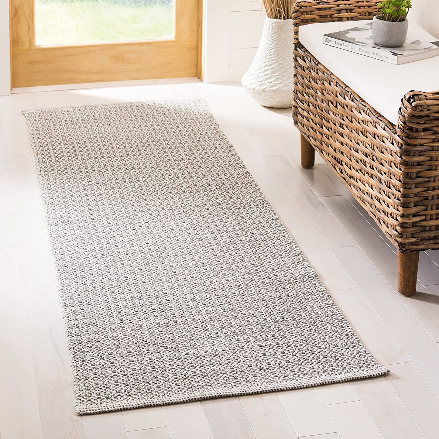 Handmade Cotton Soft Rug, Ivory / Beige