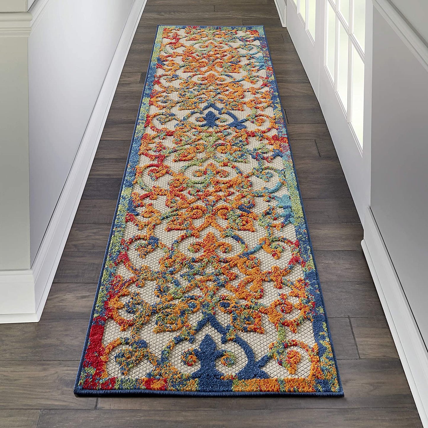 Multicolor Easy-Care Indoor-Outdoor Rug