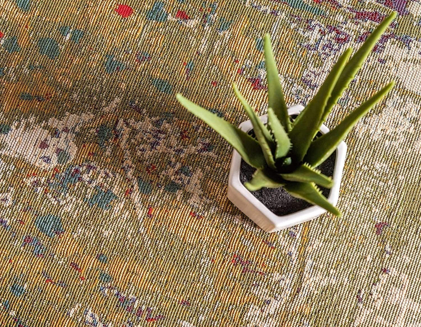 Outdoor Modern Collection Rustic Colorful Abstract Transitional Flatweave Multi Area Rug