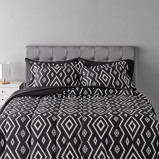 5-Piece Light-Weight Microfiber Bed-In-A-Bag Comforter Bedding Set