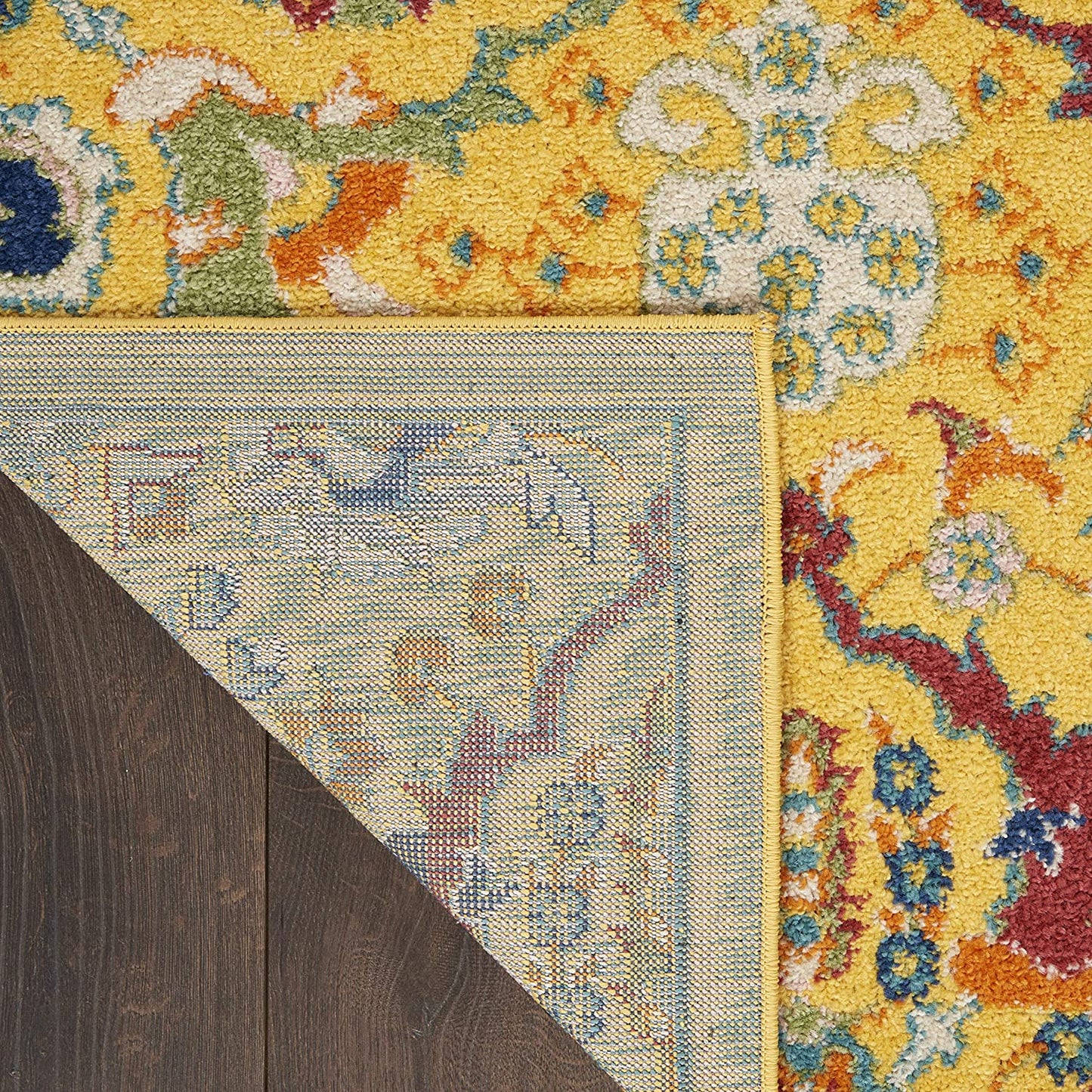 Allure Yellow Multi-color Soft Area Rug