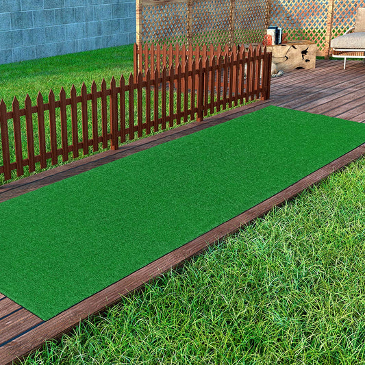 Evergreen Artificial Turf Area Rug, 2'7" x 9'10", Green