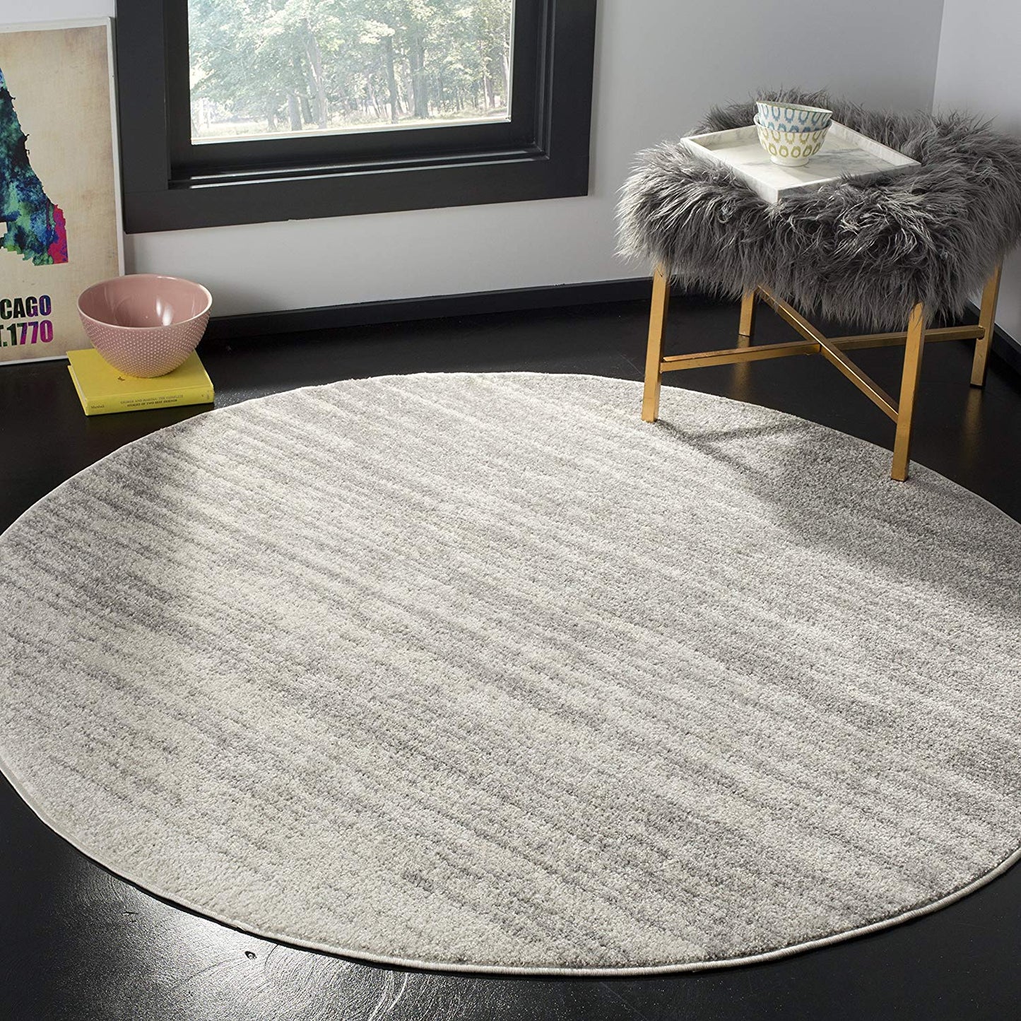 Ombre Light Grey/Grey Soft Area Rug