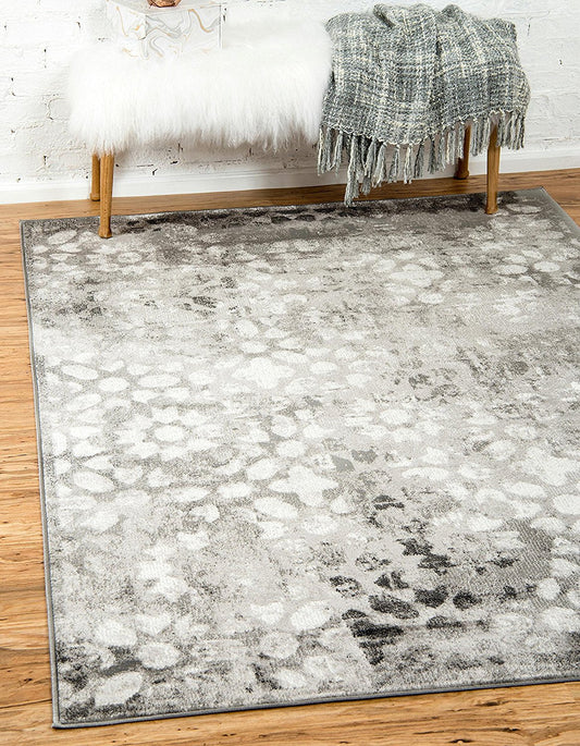 Vintage Gray/Grey Ivory Area Rug