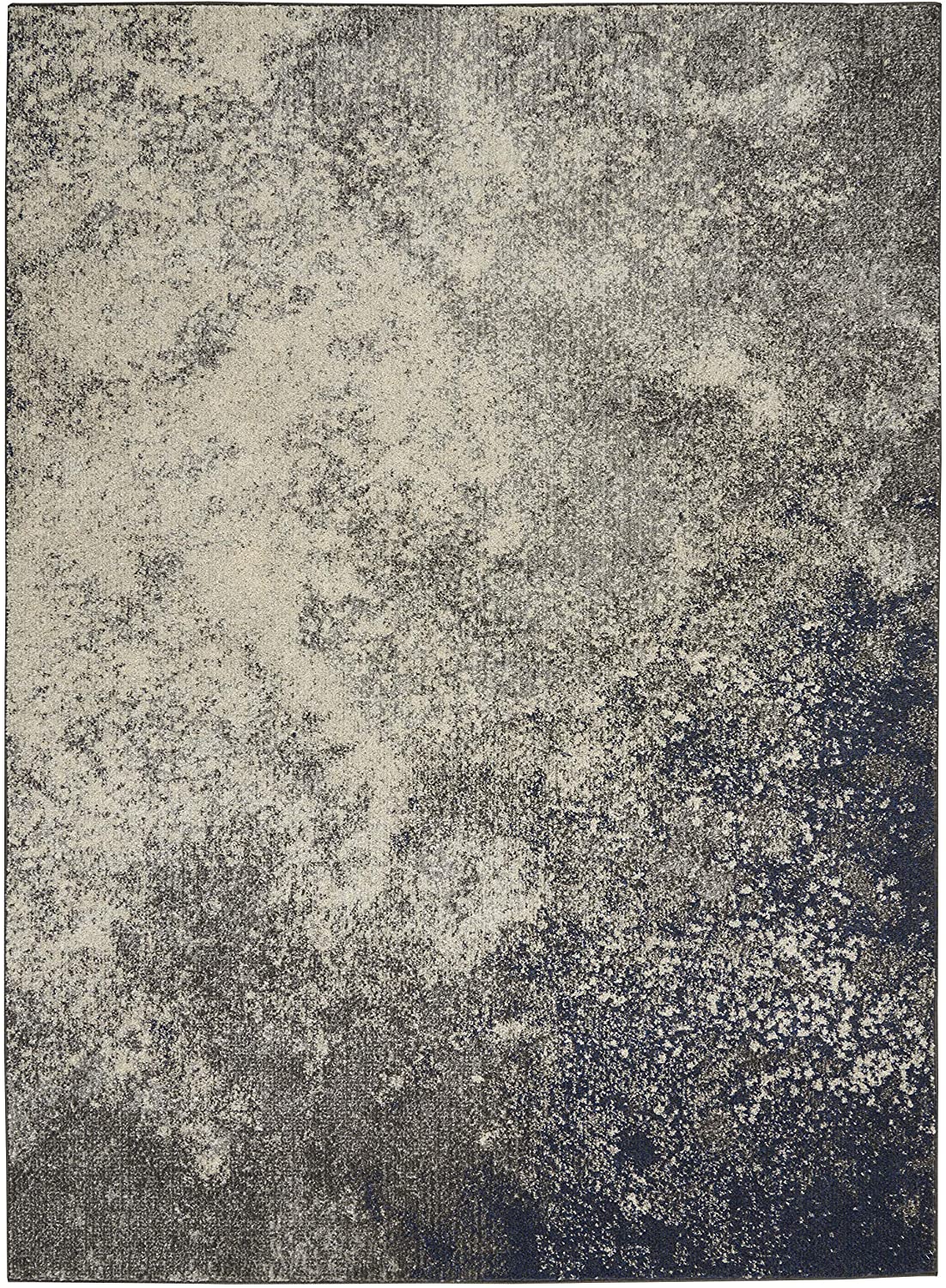 Modern Abstract, Charcoal/Ivory,