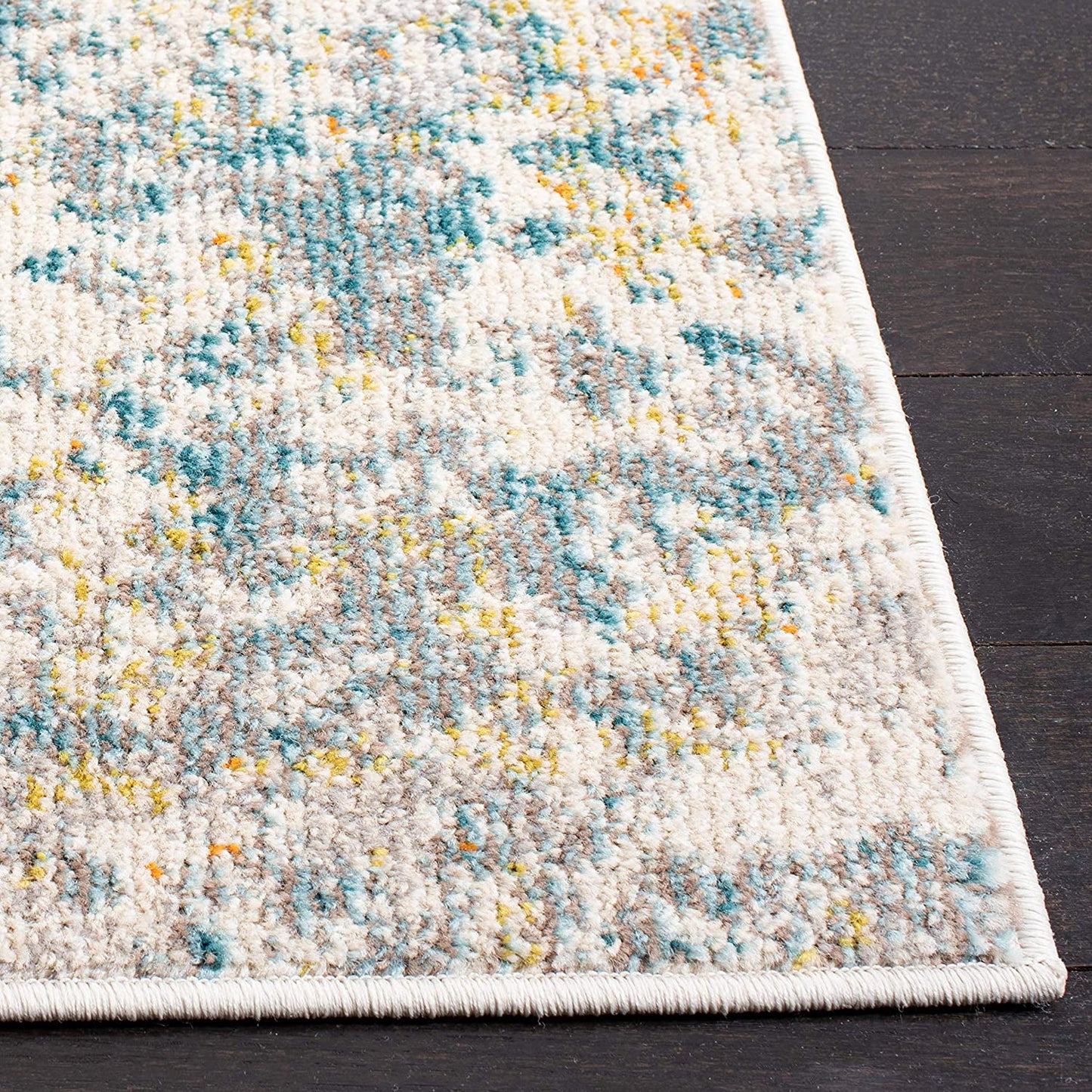 Safavieh Modern Abstract Teal / Gold