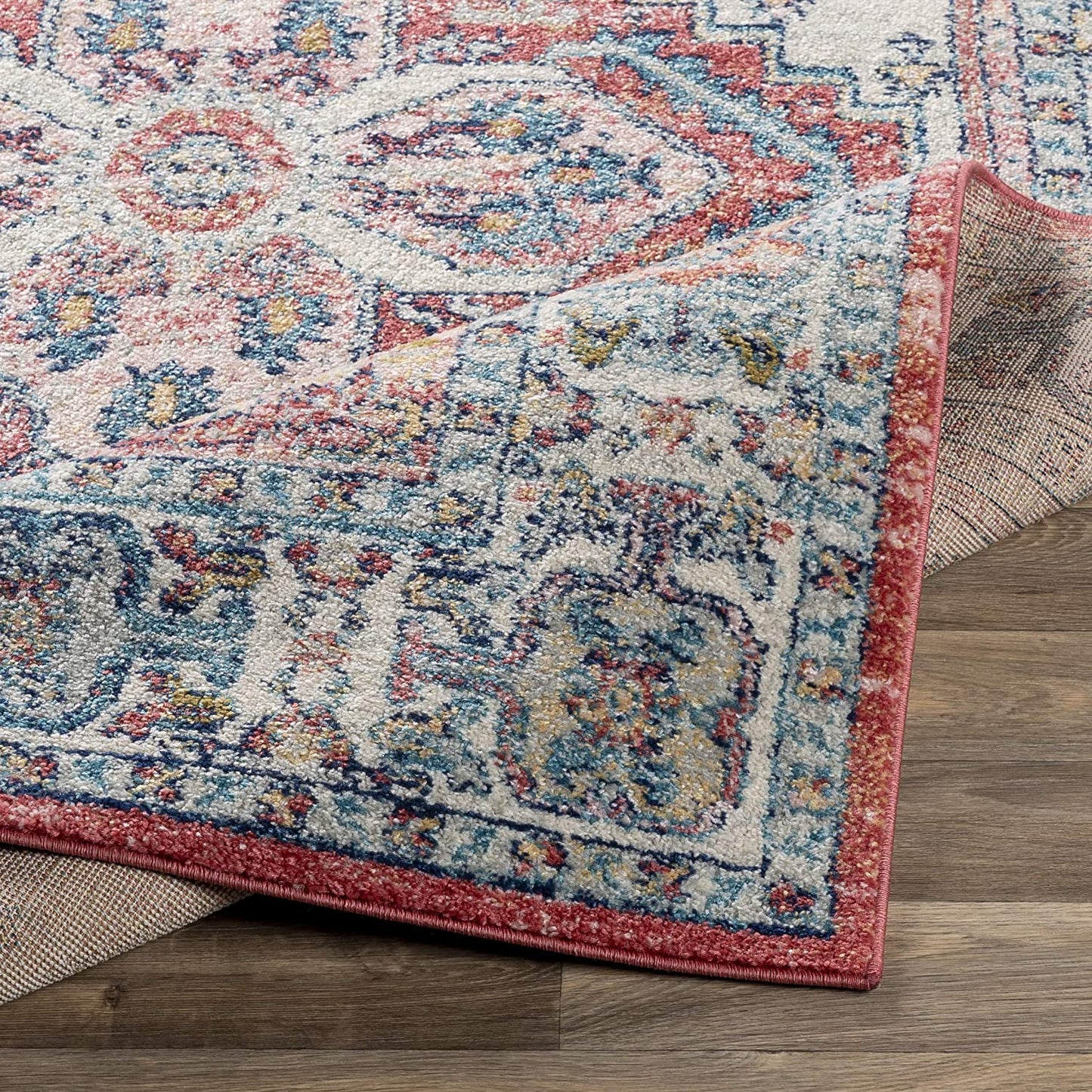 Weavers Area Rug Blush/Navy