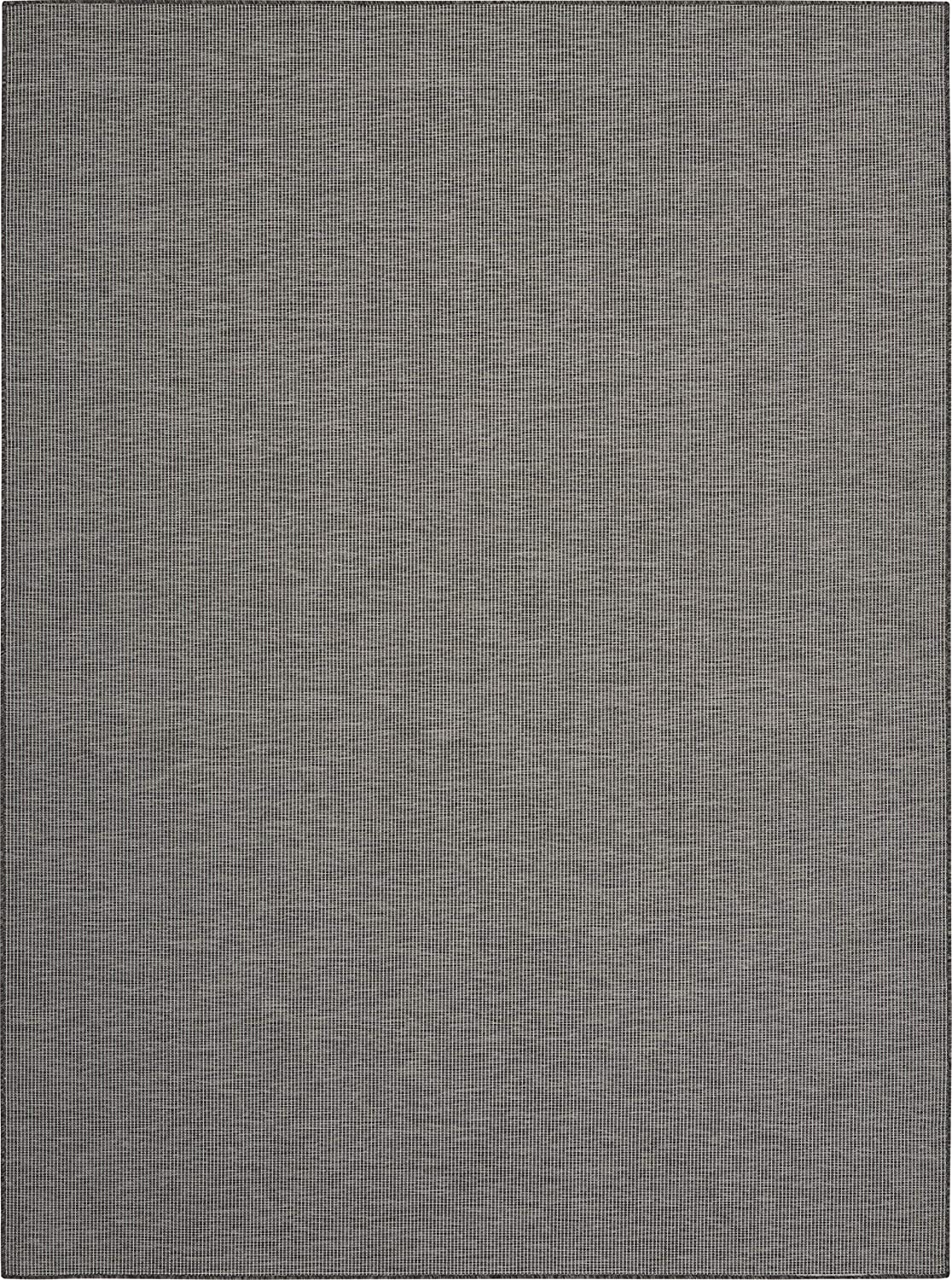 Positano Flat-Weave Indoor/Outdoor Charcoal Area Rug