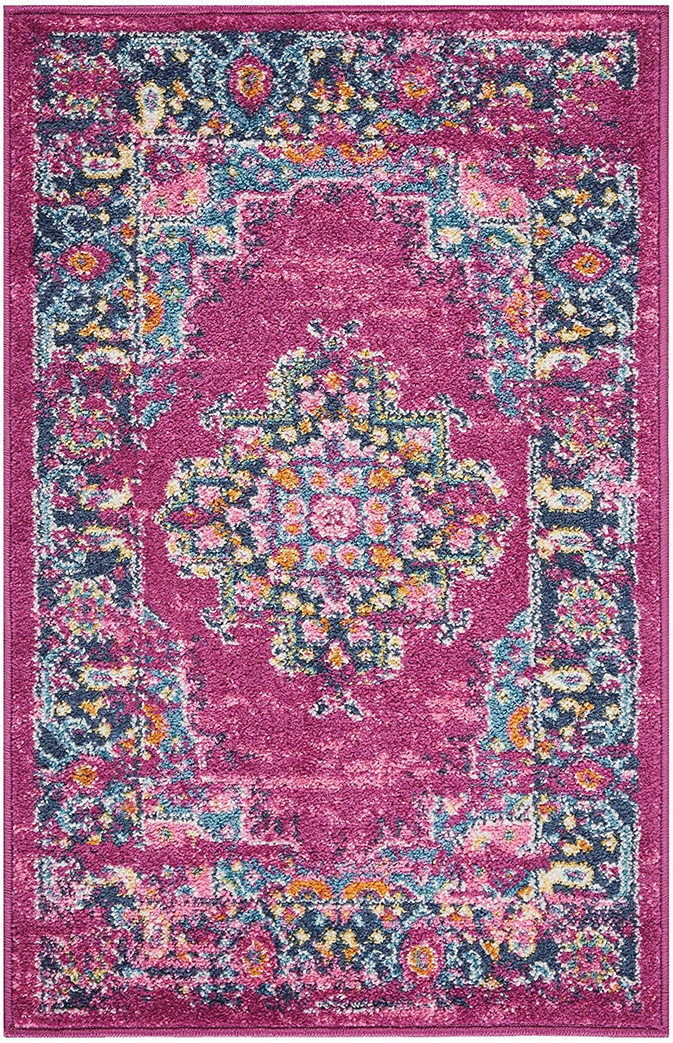 Passion Bohemian Fuchsia Soft Area Rug