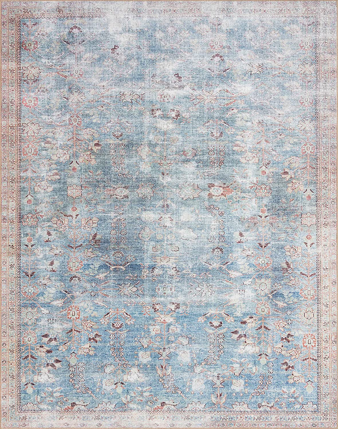 WYN-06 Wynter Soft Area Rug Teal/Multi