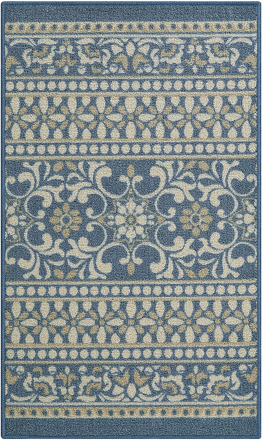 Maples Rugs Zoe Runner Rug Non Slip Hallwa Blue