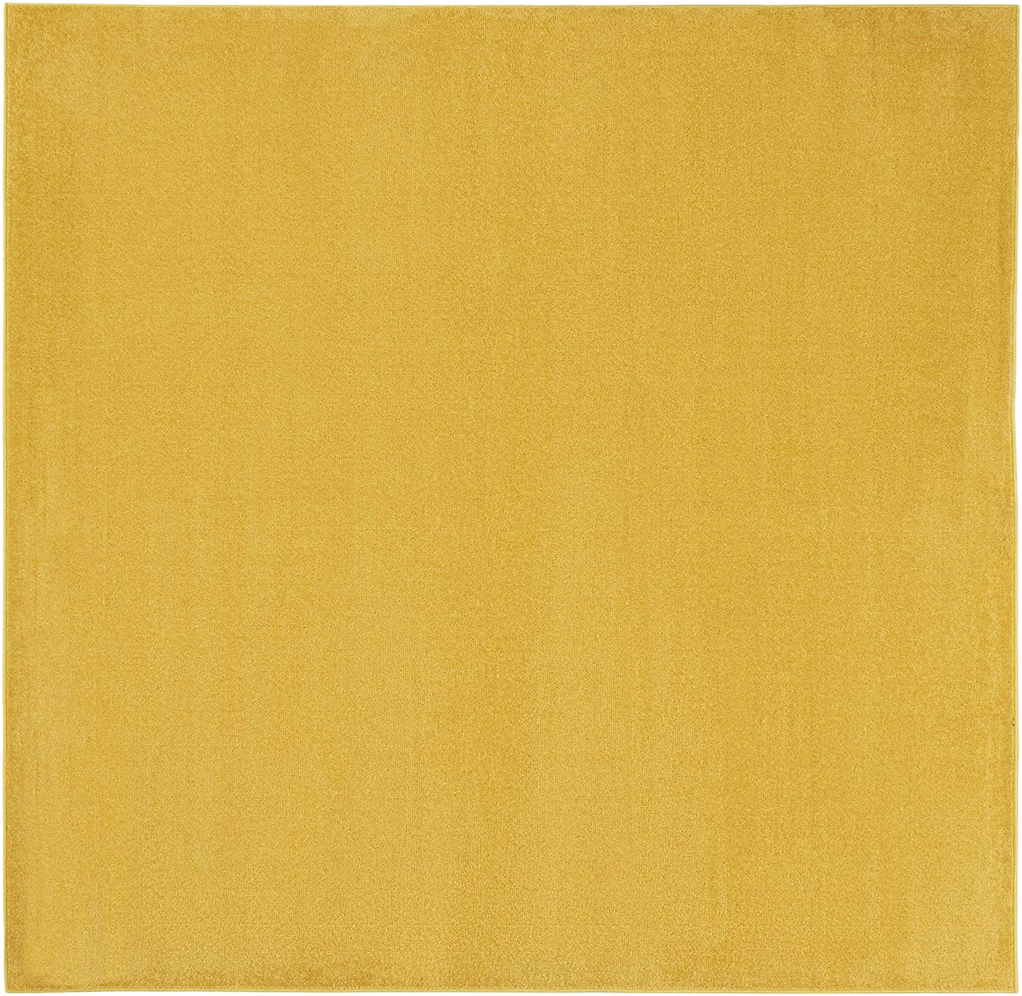 Solid Contemporary Yellow Indoor/Outdoor Area Rug